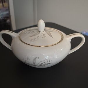 Kayson's Fine China Japan Golden Rhapsody 1961 Sugar Bowl New